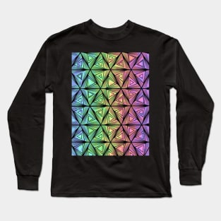 TRIPPY Triangle  Geometrical Designs Long Sleeve T-Shirt